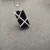 David Yurman Black Onyx Bezel Necklace, 3mm Chain, 50+5cm / 60+5cm Adjustable Length