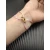 David Yurman Pink Double Ring Gold Nylon Cord Bracelet