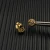 David Yurman Gold 8mm Petite Infinity Stud Earrings