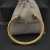 David Yurman 5mm Gold Cable Cuff Bracelet with Diamond-Accented Champagne Stone