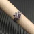 David Yurman 11mm Hexagon Purple Pavé Diamond Ring