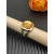 David Yurman Gold and Silver 14mm Square Champagne Diamond Ring