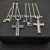 David Yurman Double Twist Cross Pendant Necklace with Black Diamonds, 3mm Cable Chain, Length 50cm + 5cm / 60cm + 5cm