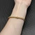 David Yurman 4mm Gold Single Bead Pavé Bracelet
