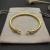 David Yurman 4mm Gold Diamond Hook Cuff Bracelet, Fits Wrist Size 16cm - 20cm