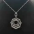 David Yurman Silver 38mm Serrated Stack Necklace