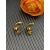 David Yurman Gold Purple Pavé Square Cable Drop Earrings