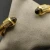 David Yurman 7mm Gold-Tone Cable Cuff Bracelet Brown Diamonds