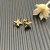 David Yurman Gold X Pavé Diamond Stud Earrings