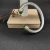 David Yurman Gold and Silver 7mm Double End Cap Bracelet with Light Green Pavé