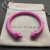 David Yurman 7mm Rose Red Colorful Enamel Cuff Bracelet, Fits Wrist Size 16cm - 20cm