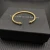 David Yurman 4mm Gold Round End Pavé Diamond Bracelet