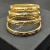 David Yurman 8mm Gold Pavé Green Diamond Renaissance Band Bracelet