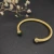David Yurman 5mm Gold Cable Cuff Bracelet with Diamond-Accented Deep Green Stone