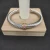 David Yurman 7mm Sterling Silver Cable Cuff Bracelet with Gold Bead End Caps Pink Diamonds
