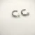 David Yurman Silver Cable Twist Crossover Diamond Earrings