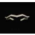 David Yurman Silver 5mm Single Row Diamond Cuff Bracelet