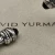 David Yurman 7mm Cable Cuff Bracelet with Rotating End Caps Champagne Diamonds