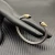 David Yurman 5mm Gold End Sterling Silver 5-Row Pavé Black Diamond Bracelet