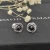 David Yurman 7mm Cable Square Black Diamond Stud Earrings