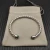 David Yurman 6mm Sterling Silver Malachite Cable Cuff Bracelet