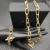 David Yurman 11mm Gold Pavé Twisted Cable Rotating Clasp Necklace