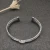 David Yurman 7mm Triple-Strand Cable Crossover X Bracelet with Diamonds