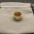 David Yurman Gold Pavé Twisted Cable Ring