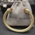 David Yurman Gold Tone 7mm Champagne Diamond End Cuff Bracelet