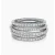David Yurman Silver Pavé Diamond Interlocking Ring