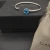 David Yurman 3mm Blue Diamond Cable Cuff Bracelet