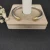 David Yurman 5mm Gold-Tone Cable Cuff Bracelet with Smooth Round End Caps