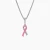David Yurman Cable Twist Ribbon Pink Ceramic Pendant Necklace, Pendant Size 24.4 x 6.7mm, 1.5mm Chain, Length 45cm + 5cm