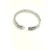 David Yurman 8mm Silver Pavé White Diamond Renaissance Band Bracelet