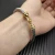 David Yurman 5mm Gold Pavé Hook Head Bracelet