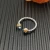 David Yurman 2.3mm Gold and Silver Renaissance Blue Diamond Pavé Ring