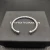 David Yurman 6mm Sterling Silver Round-End Cable Cuff Bracelet