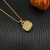 David Yurman Gold 14mm Square Champagne Diamond Necklace