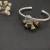 David Yurman 4mm Square Pavé Cable Bracelet with White Diamonds