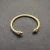 David Yurman 5mm Gold Colorful Enamel Cuff Bracelet, Fits Wrist Size 16cm - 20cm