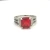 David Yurman Small Pavé Red Diamond Ring