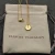 David Yurman Gold Diamond Initial I Disc Pendant Necklace