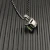 David Yurman Sterling Silver 11mm Four-Prong Green Diamond Necklace