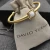 David Yurman 4mm Gold-Tone Square Diamond Cable White Agate Bracelet, Fits Wrist Sizes 15–20cm