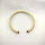 David Yurman 4mm Gold Red Diamond Bangle Bracelet