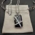 David Yurman Black Onyx Bezel Necklace, 3mm Chain, 50+5cm / 60+5cm Adjustable Length