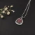 David Yurman 14mm Cushion-Cut Center Stone Necklace with Purple Pavé