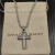 David Yurman Gold and Silver Cable Cross Necklace