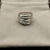 David Yurman Silver Double Cylinder Cross Ring