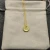 David Yurman Silver Diamond Letter I Round Pendant Necklace, Length 42cm + 3cm + 3cm